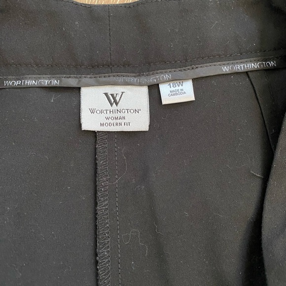 Worthington Modern Fit Black Pants Size 18W - Picture 5 of 6